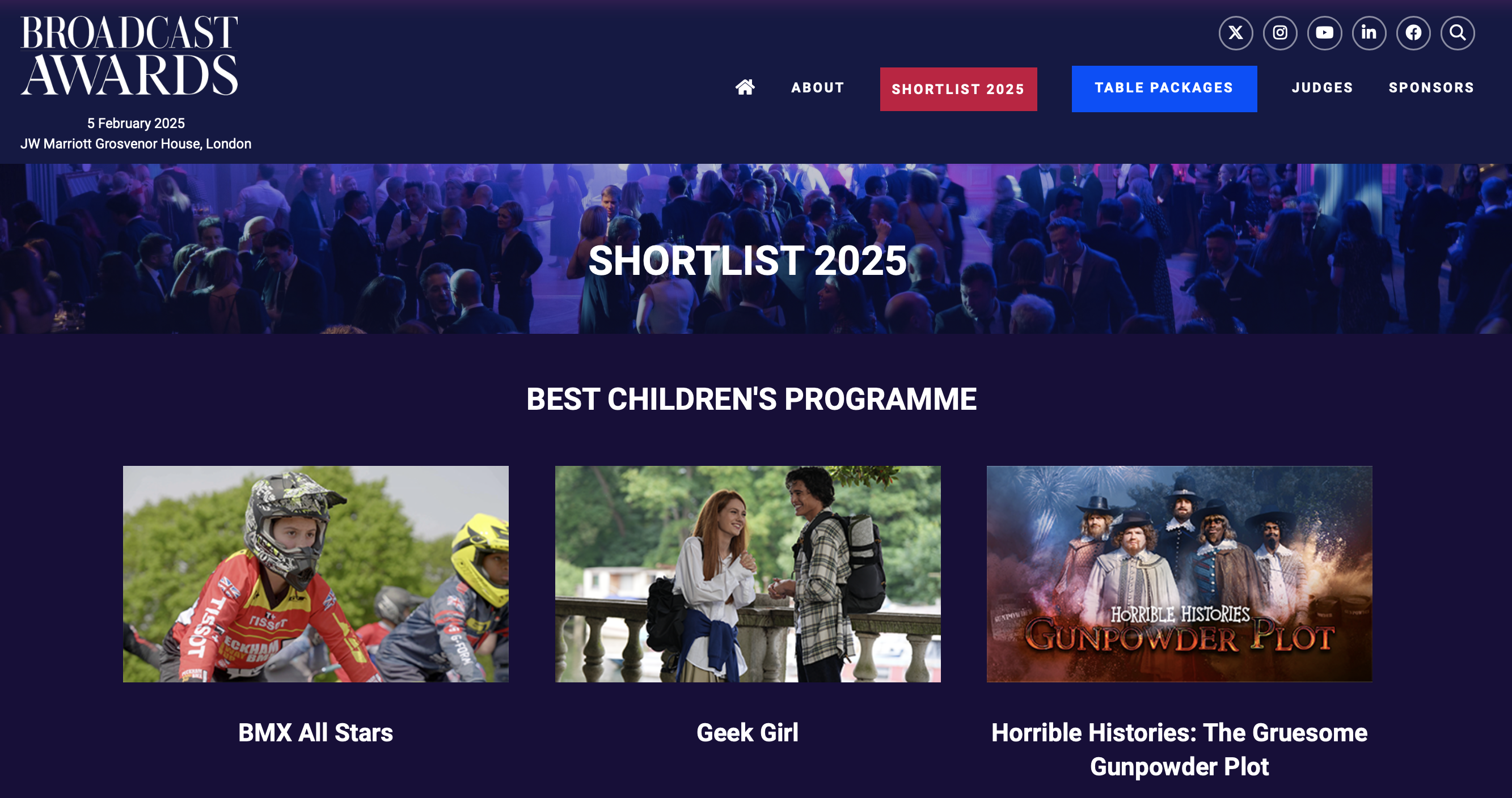 Broadcast Award Nomination for Geek Girl